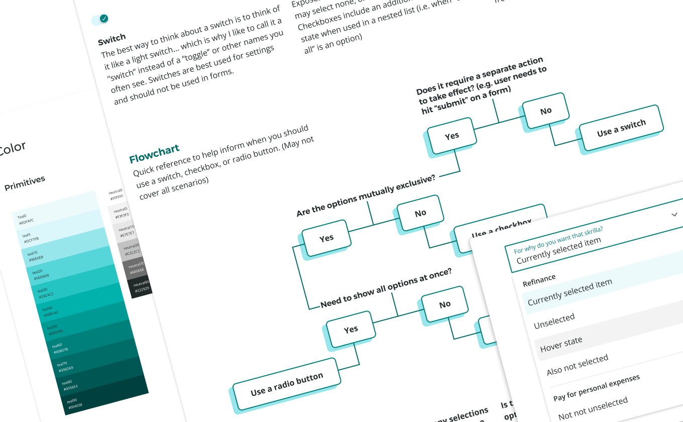 Upstart design system, Patina