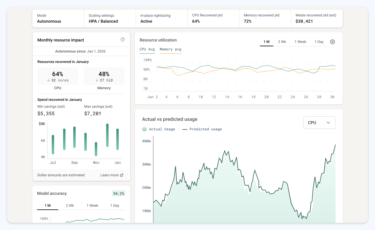 Auto-Scale Target Details page